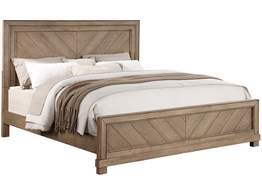 Steve Silver Montana Chestnut Queen Bed with Dresser and Mirror