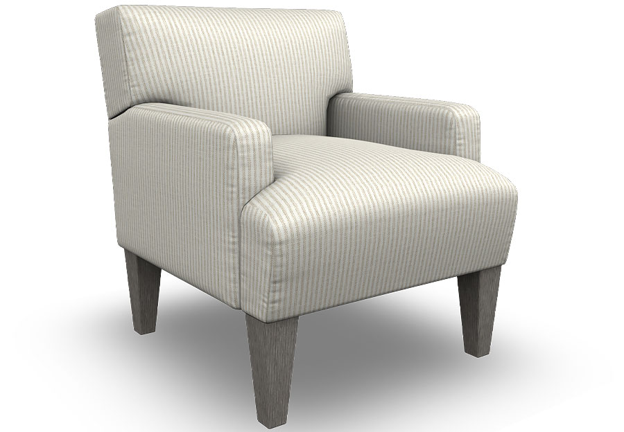 Best Randi Linen Accent Chair
