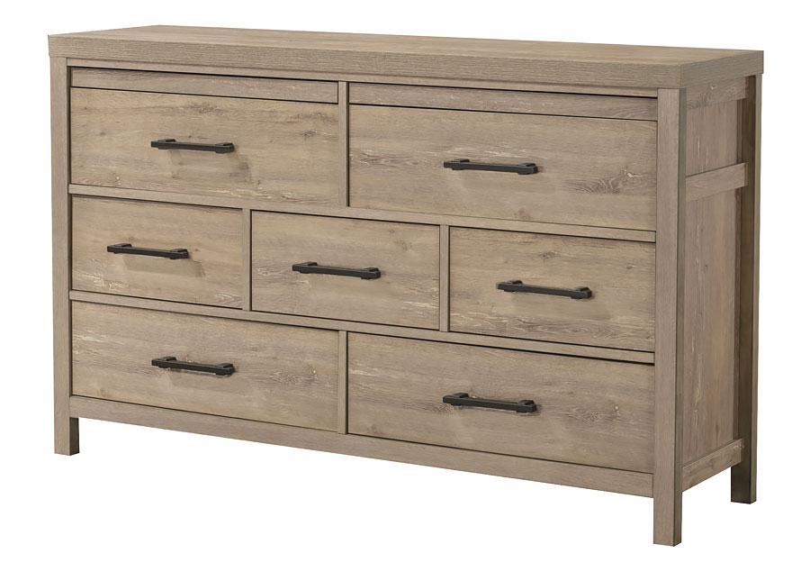 Holland House Palm Grove Seven Drawer Dresser With Led Lights