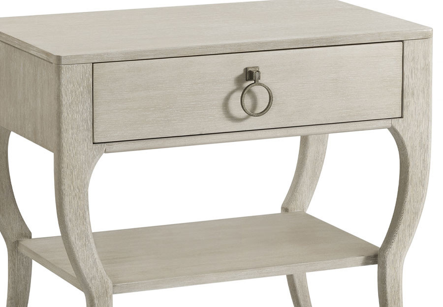 Riverside Maisie Champagne One Drawer Accent Nightstand