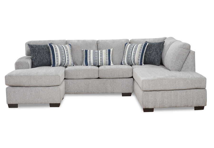 Affordable Furniture Bita Platinum Chaise Sectional