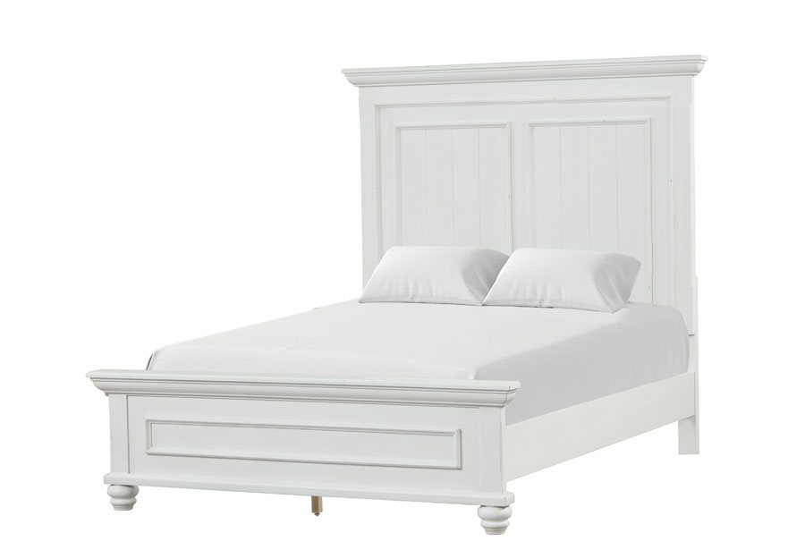 Lifestyles Cape Cod White Queen Bed