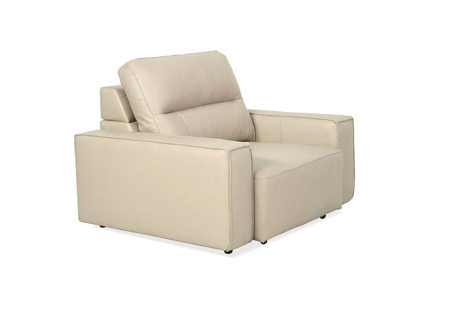 Cheers Stella Stone Leather Match Power Sliding Recliner