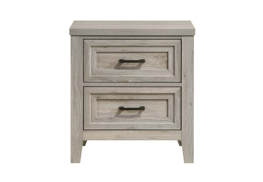 Lifstyle Seabrook Grey Two Drawer Nightstand