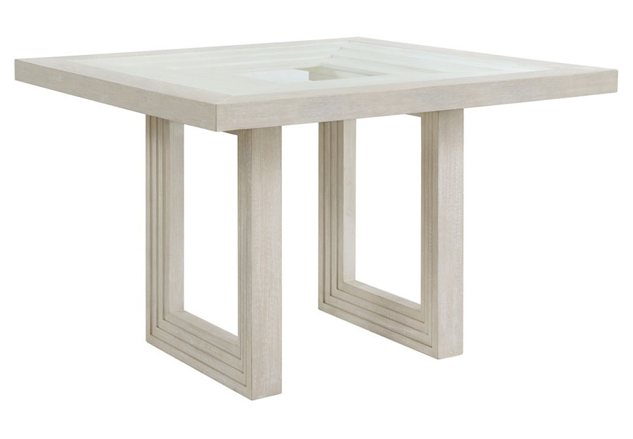 Elem Avalanche Antique White Square Dining Table