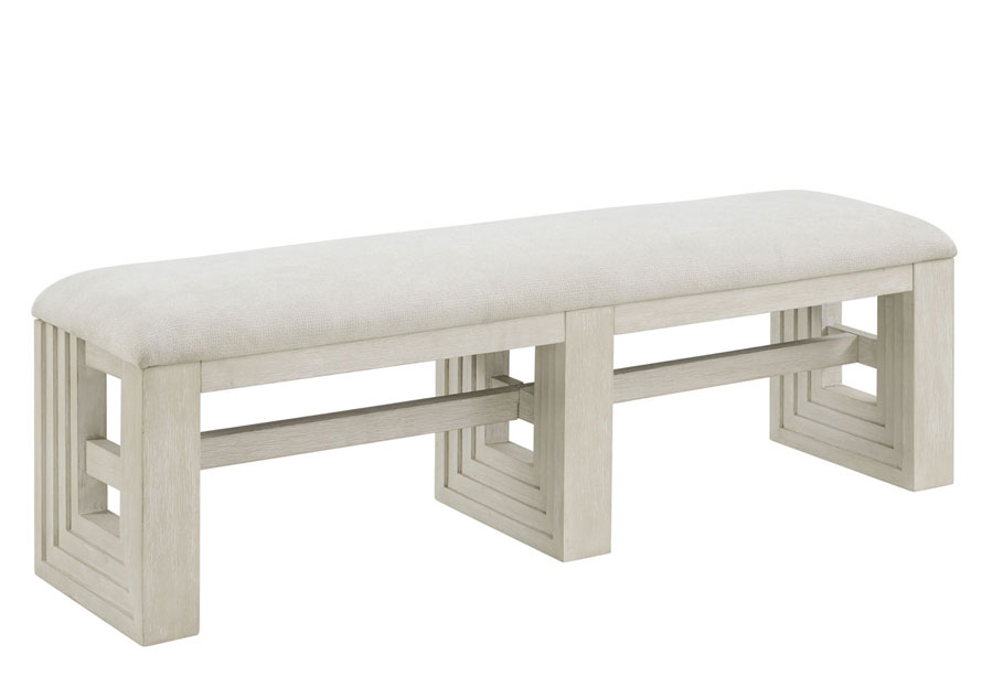 Elem Avalanche Antique White Dining Bench