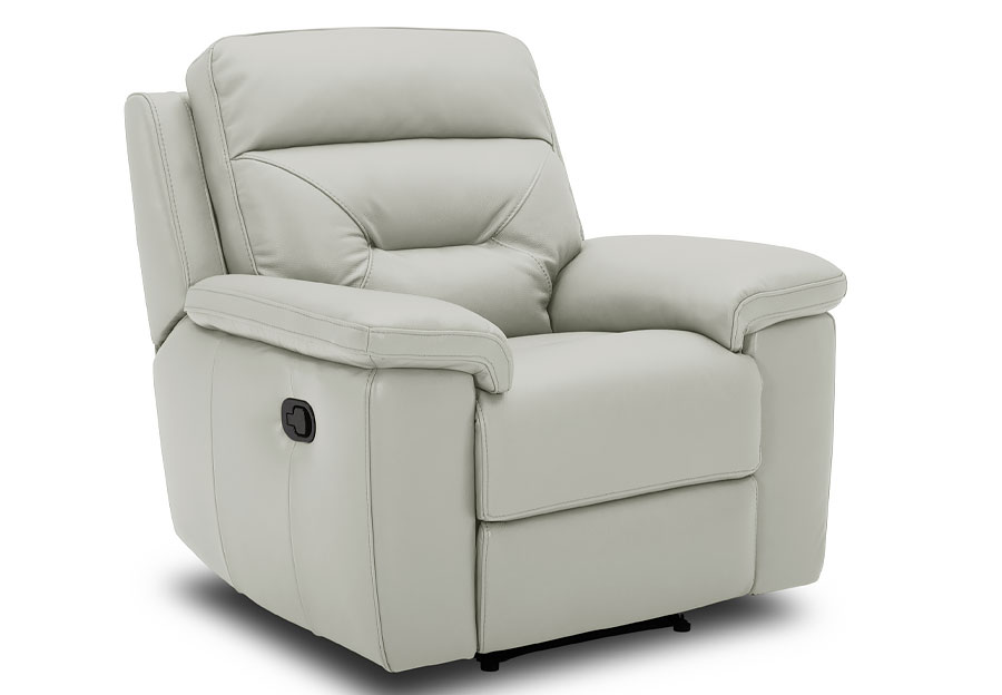 Kuka Grand Point Pearl  Leather Match Dual Power  Recliner