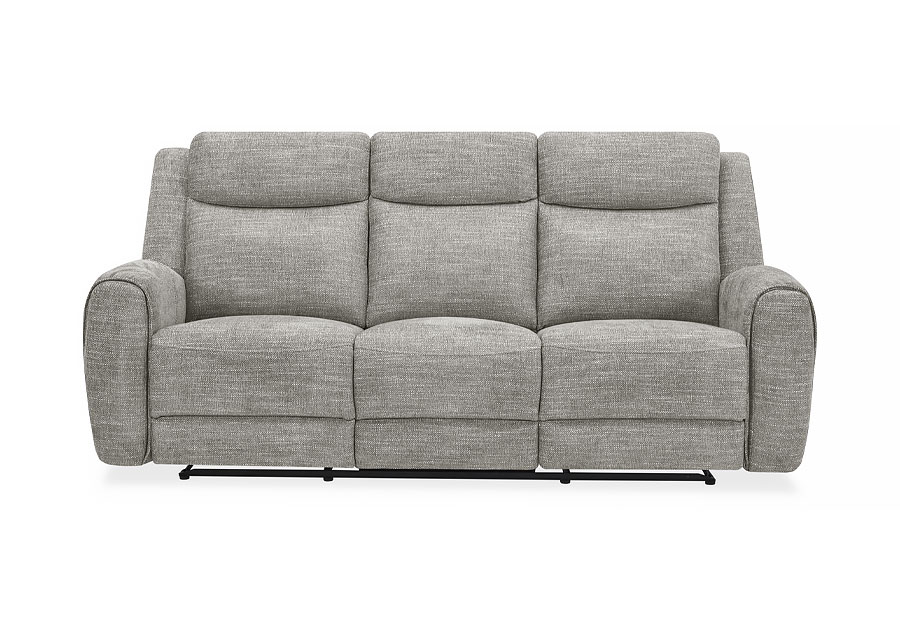 Kuka Defender Sand Fabric Manual Reclining Sofa