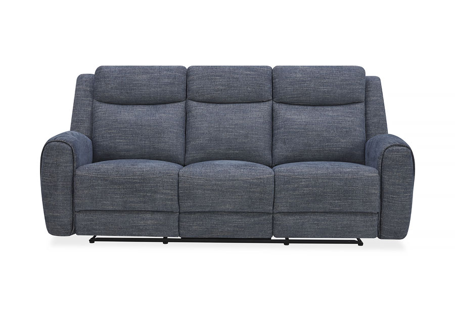 Kuka Defender Denim Fabric Manual Reclining Sofa