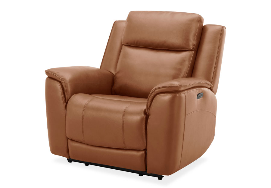 Kuka Largo Saddle Leather Match Dual Power Recliner