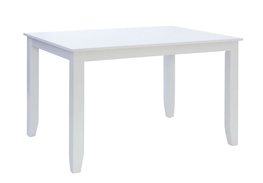 Powell Maui White Rectangle Dining Table