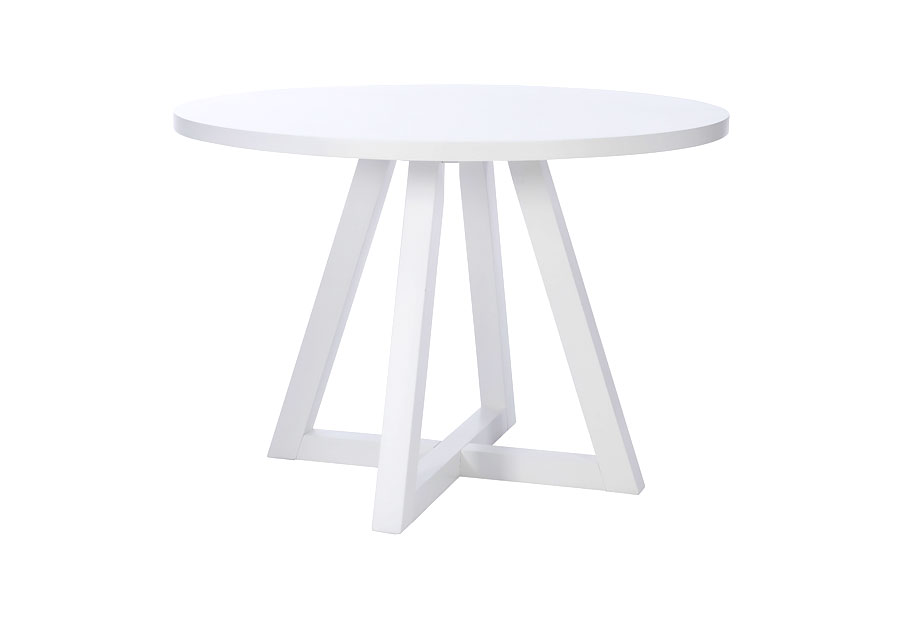 Powell Maui White Round Dining Table