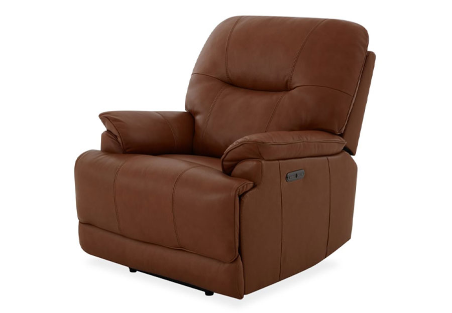 Kuka Loxley Saddle Power Leather Match Recliner