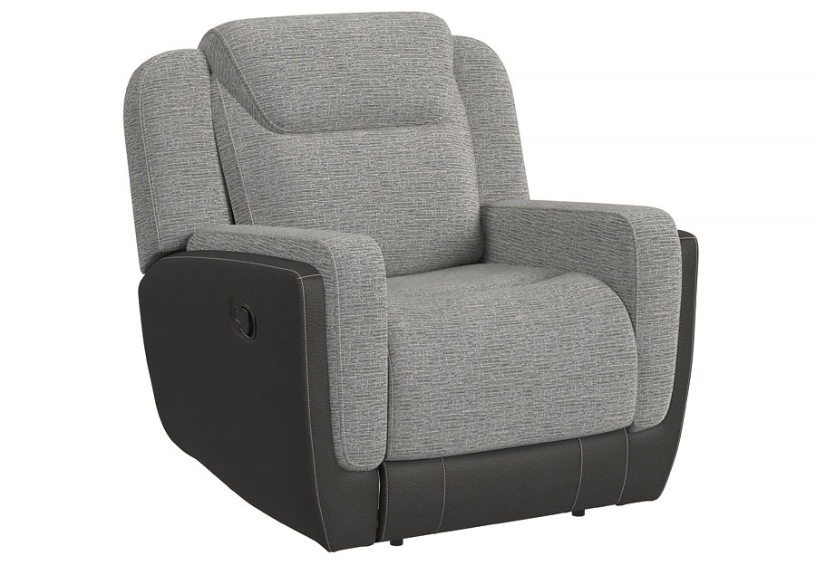 Elements Hornet Grey Dual Power Recliner