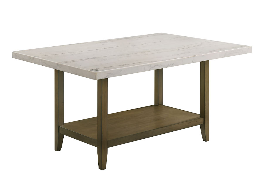 Lifestyle Kendall White Marble Rectangular Table