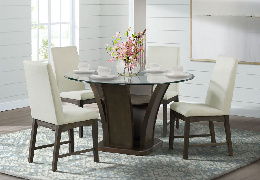 Elements Dapper Round Dining Table with Four Chairs