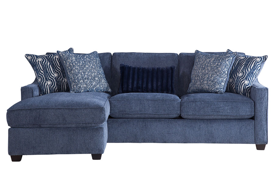 Behold Bowmore Navy Chaise Sleeper Sofa