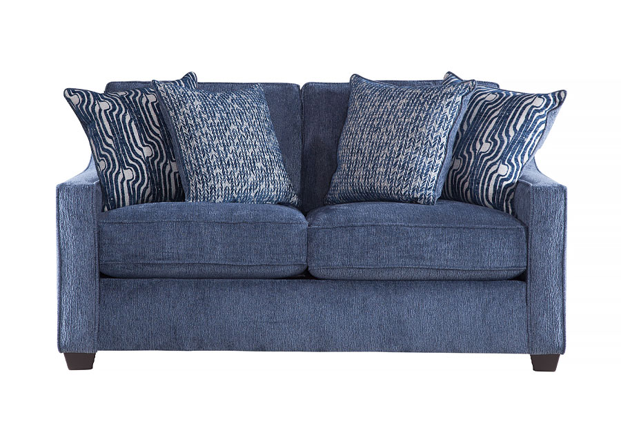 Behold Bowmore Navy Loveseat
