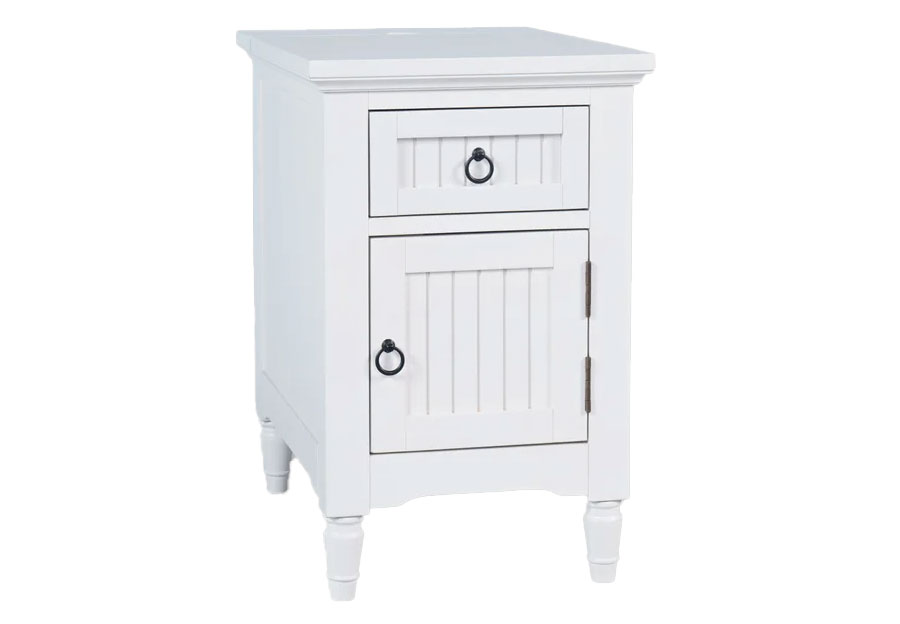 Jofran Westport White Power Chairside