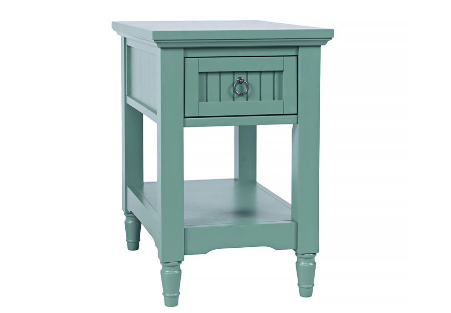 Jofran Westport Fern Green Leg Chairside Table