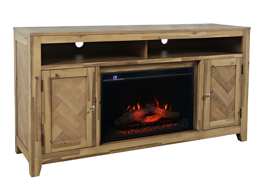 Jofran Bryce 60inch Fireplace With Logset