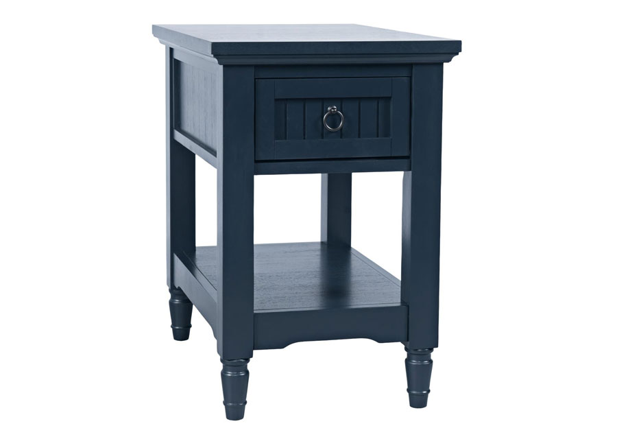 Jofran Westport Navy Leg Chairside Table