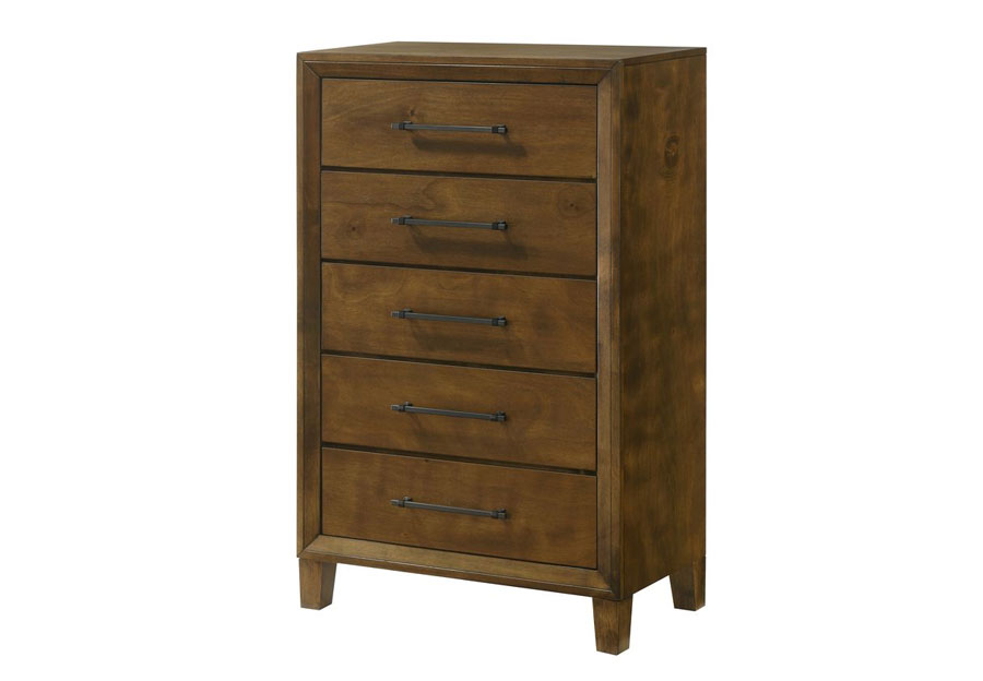 Newclassic Ballard Walnut Five Drawer Chest 