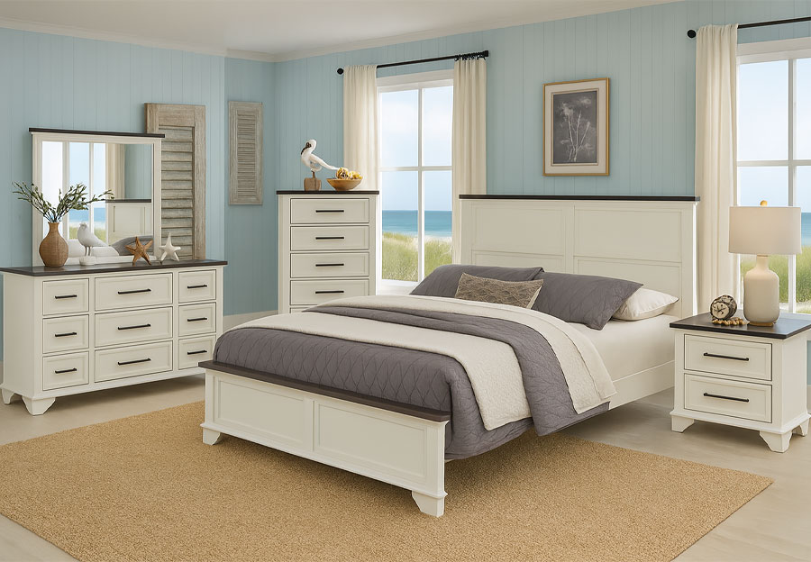 Holland House Bellbrook Queen Bed, Dresser, and Mirror 