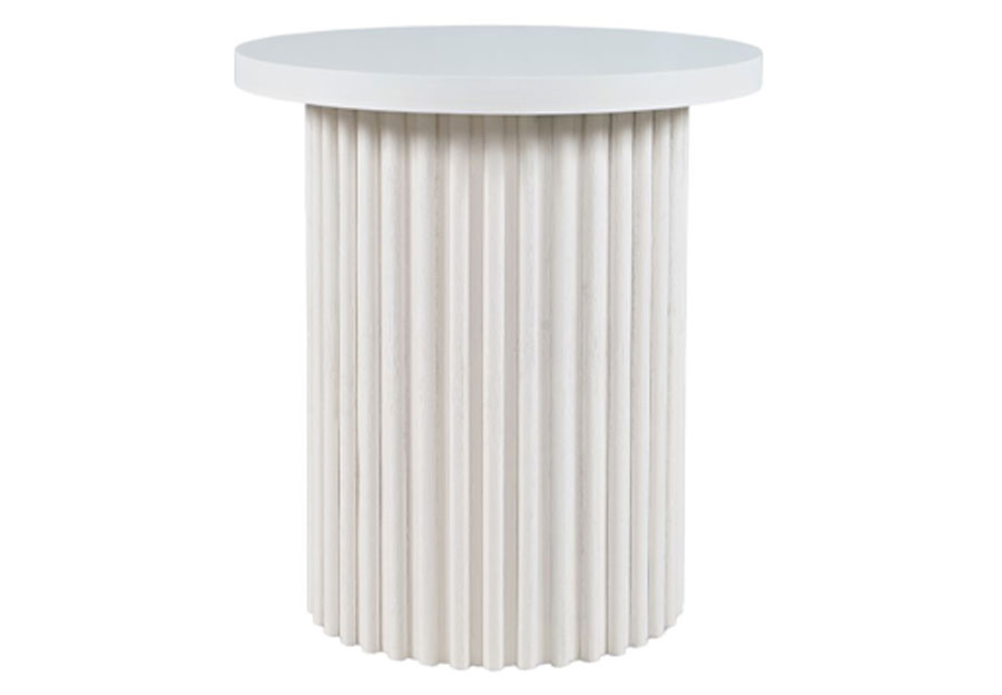 Jofran Auden White End Table