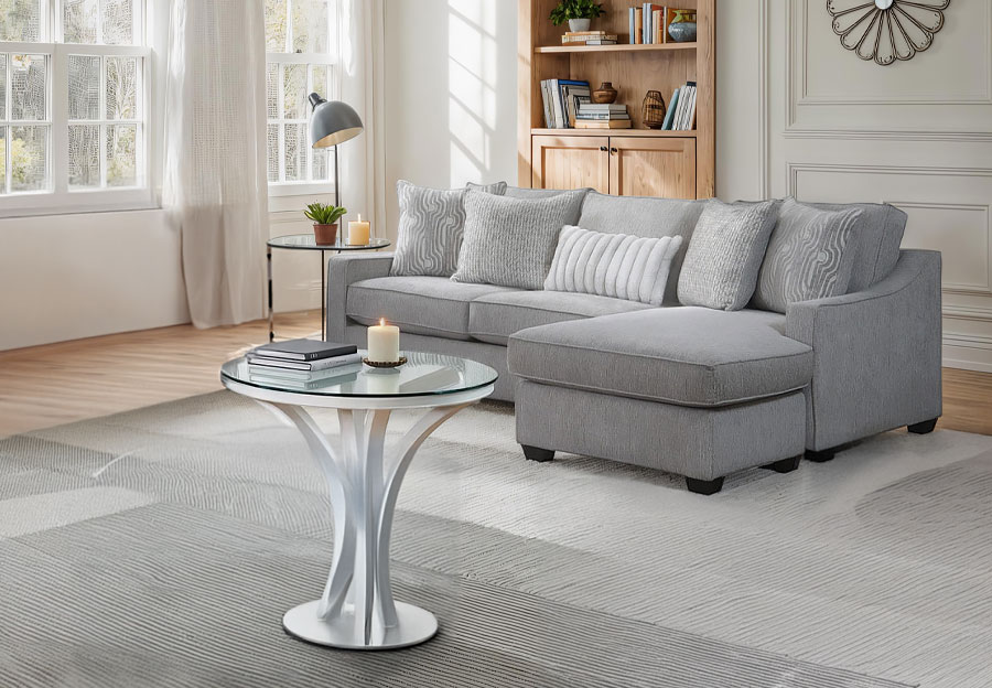Behold Bowmore Grey Chaise Sofa