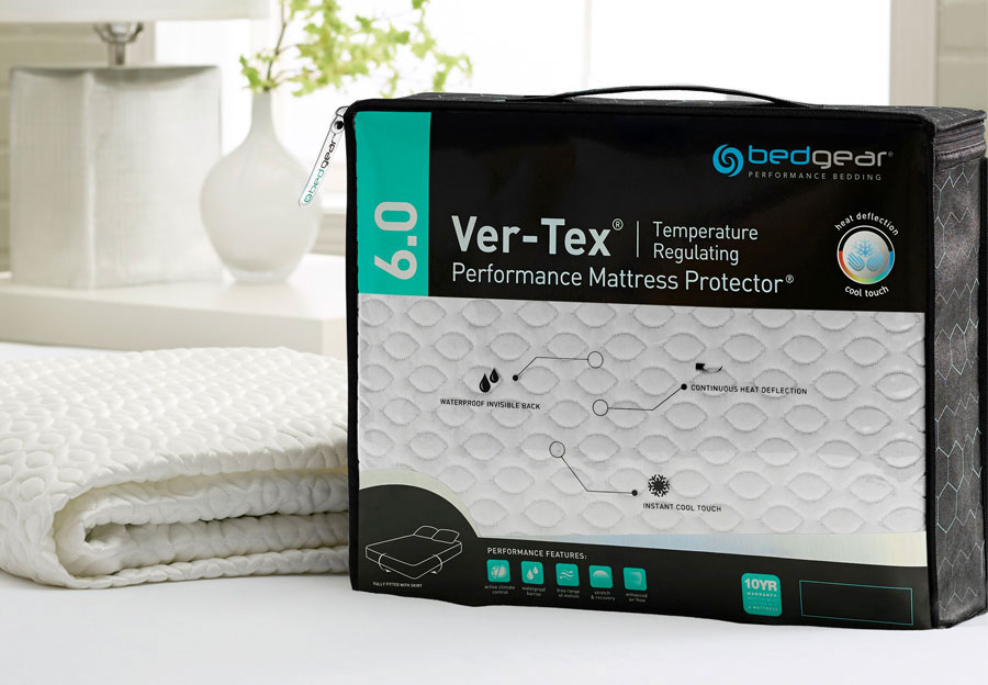 Bedgear Ver-Tex 6.0 Temperature-Regulating Performance Split Head Queen Mattress Protector 