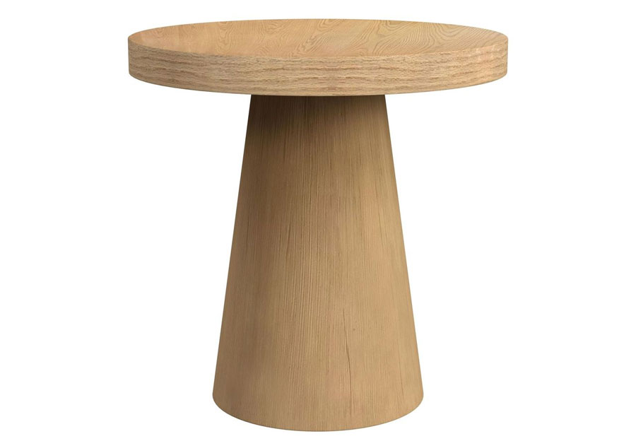 Elements Portland Natural Round End Table