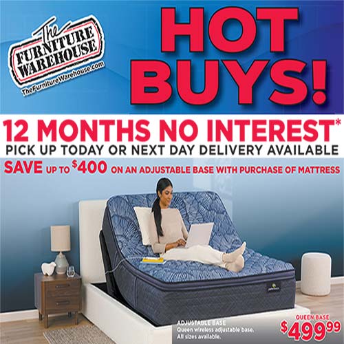 Hot Buys! Big Savings! Huge Selection of Living Rooms, Bedrooms, Dining Rooms and More!
