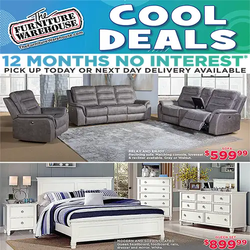 Cool Deals for a Stylish Home! Upgrade your home decor with our special discounts on furniture!