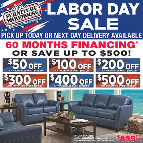 Our Labor Day Celebration Starts Now! Shop Our Storewide Sale and Save BIG!