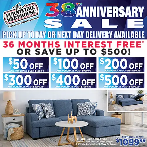 We're Celebrating 38 Years of Business by Offering You Incredible Savings!