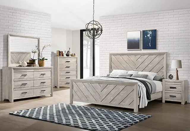 Laminate bedroom set.